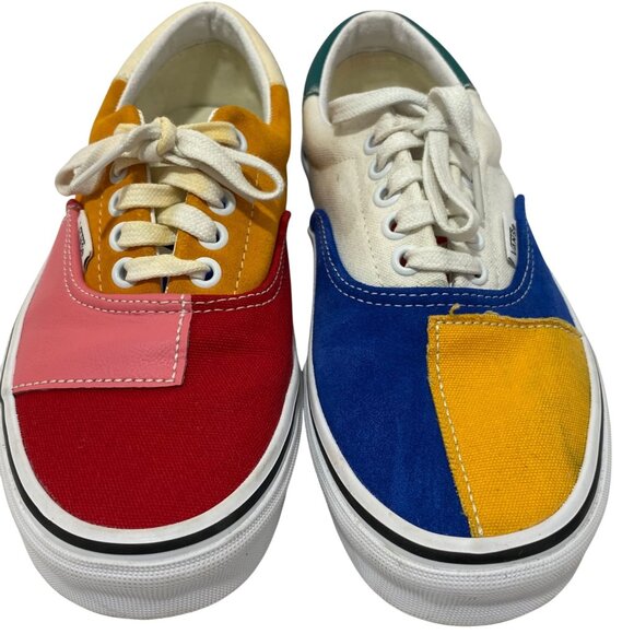 Vans Era Patchwork Multi Colorblock Skateboard  Mens 6.5/size 8 women -5.5 Retro - Picture 4 of 11